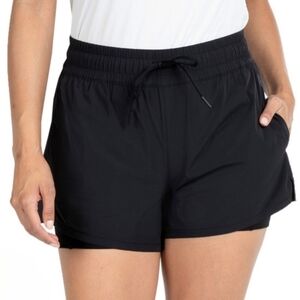 Spyder Black Athletic Shorts Women's XL Stretch Bike Running Short Pockets